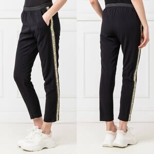 Zadig & Voltaire Paula Band Girls Can Do Anything Black Pant Trouser 36 S NWT